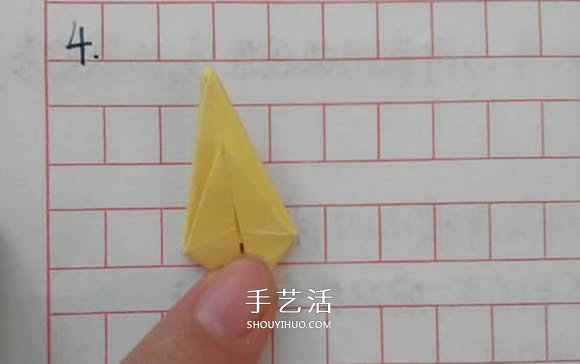 五瓣佐藤玫瑰折法圖解 怎么折佐藤玫瑰花步驟 -  itrip.net.cn