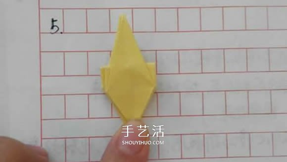 五瓣佐藤玫瑰折法圖解 怎么折佐藤玫瑰花步驟 -  itrip.net.cn