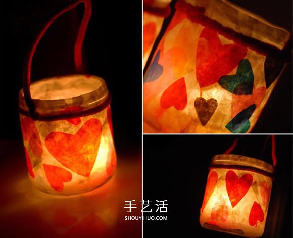 情人節(jié)浪漫燈籠的做法 玻璃瓶DIY愛(ài)心燈籠圖解 -  itrip.net.cn