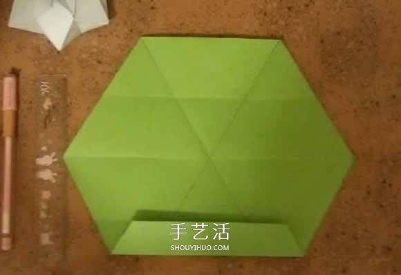 漂亮紙花的折法 手工折紙六角星花的步驟圖解 -  itrip.net.cn