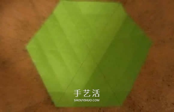漂亮紙花的折法 手工折紙六角星花的步驟圖解 -  itrip.net.cn