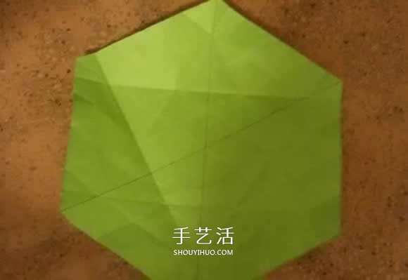 漂亮紙花的折法 手工折紙六角星花的步驟圖解 -  itrip.net.cn