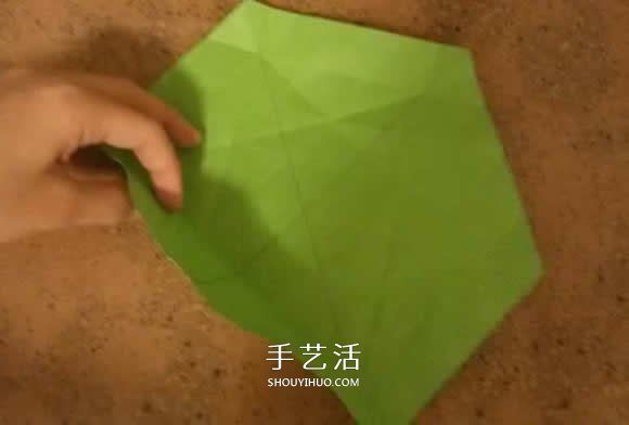 漂亮紙花的折法 手工折紙六角星花的步驟圖解 -  itrip.net.cn