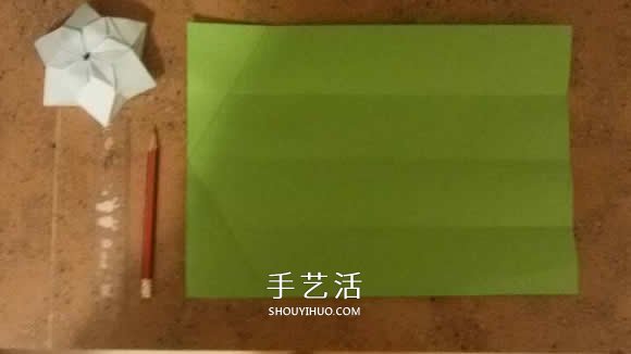 漂亮紙花的折法 手工折紙六角星花的步驟圖解 -  itrip.net.cn