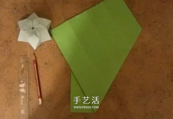 漂亮紙花的折法 手工折紙六角星花的步驟圖解 -  itrip.net.cn