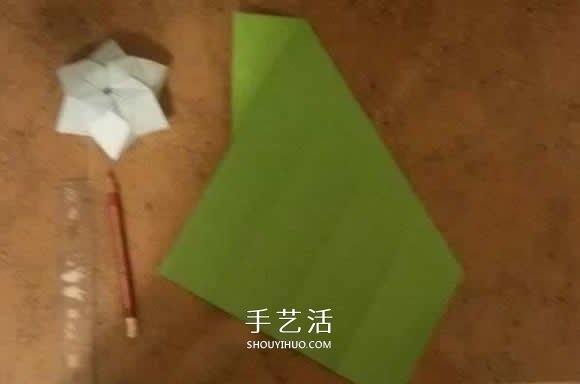 漂亮紙花的折法 手工折紙六角星花的步驟圖解 -  itrip.net.cn