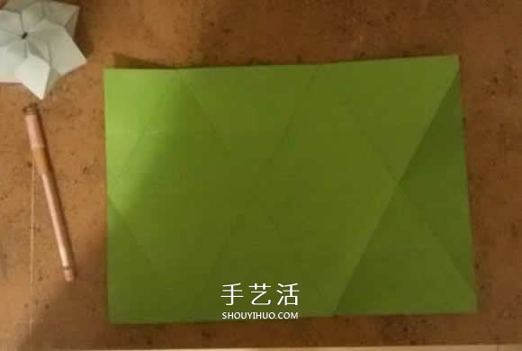 漂亮紙花的折法 手工折紙六角星花的步驟圖解 -  itrip.net.cn