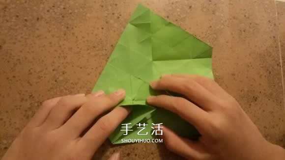 漂亮紙花的折法 手工折紙六角星花的步驟圖解 -  itrip.net.cn