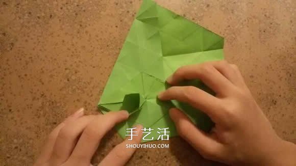 漂亮紙花的折法 手工折紙六角星花的步驟圖解 -  itrip.net.cn