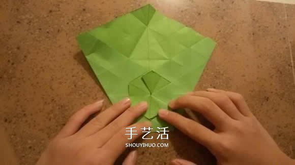漂亮紙花的折法 手工折紙六角星花的步驟圖解 -  itrip.net.cn