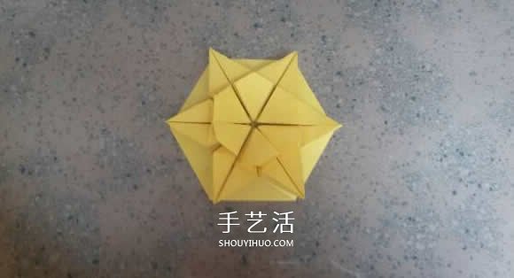 漂亮紙花的折法 手工折紙六角星花的步驟圖解 -  itrip.net.cn