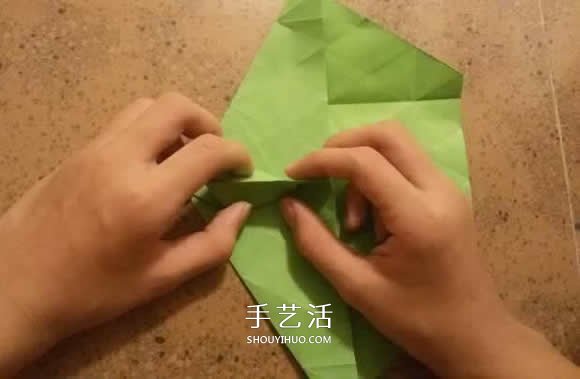 漂亮紙花的折法 手工折紙六角星花的步驟圖解 -  itrip.net.cn