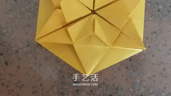 漂亮紙花的折法 手工折紙六角星花的步驟圖解 -  itrip.net.cn
