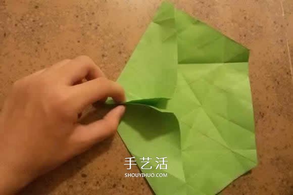 漂亮紙花的折法 手工折紙六角星花的步驟圖解 -  itrip.net.cn