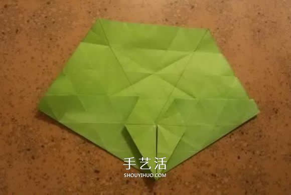 漂亮紙花的折法 手工折紙六角星花的步驟圖解 -  itrip.net.cn