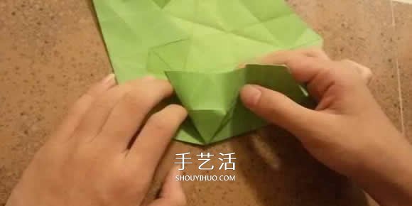漂亮紙花的折法 手工折紙六角星花的步驟圖解 -  itrip.net.cn