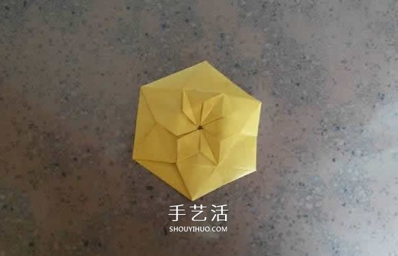漂亮紙花的折法 手工折紙六角星花的步驟圖解 -  itrip.net.cn