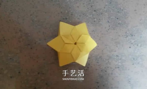 漂亮紙花的折法 手工折紙六角星花的步驟圖解 -  itrip.net.cn