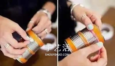 自制小盆栽的方法圖解 簡單鐵罐子廢物利用 -  itrip.net.cn