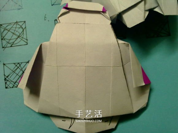 萌神折紙教程 可愛立體大白的折法圖解步驟 -  itrip.net.cn