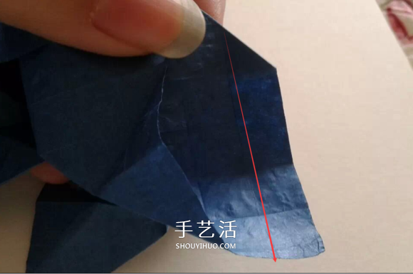 折紙玫瑰花教程 漂亮貝利爾玫瑰的折法步驟 -  itrip.net.cn