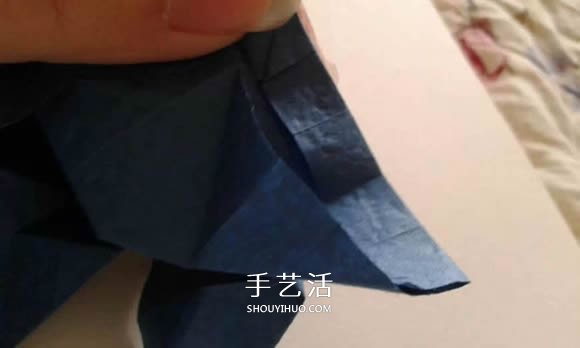 折紙玫瑰花教程 漂亮貝利爾玫瑰的折法步驟 -  itrip.net.cn
