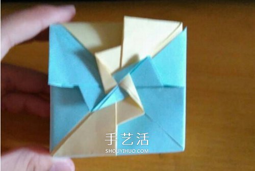 風(fēng)車盒子怎么折圖解教程 方形風(fēng)車禮盒的折法 -  itrip.net.cn