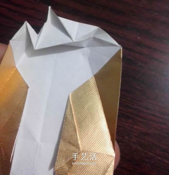 煙盒紙廢物利用 手工折紙立體貓頭鷹圖解步驟 -  itrip.net.cn