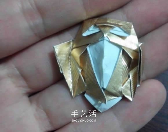 煙盒紙廢物利用 手工折紙立體貓頭鷹圖解步驟 -  itrip.net.cn