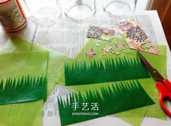 小小蝴蝶迎著晨光飛舞 自制玻璃瓶燈籠的方法 -  itrip.net.cn