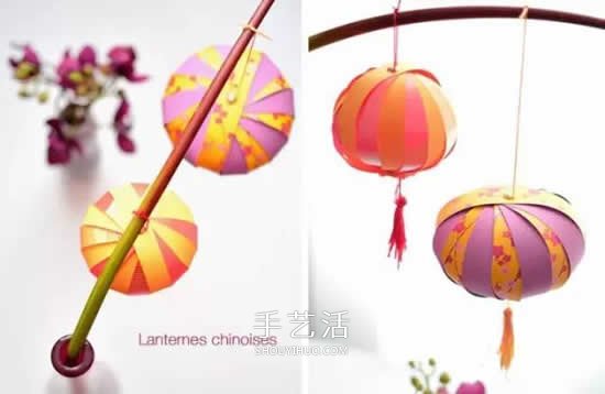 用卡紙做燈籠的方法圖片 可愛漂亮的小南瓜 -  itrip.net.cn