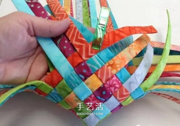 布條編織收納籃圖解 舊衣服編織收納筐步驟 -  itrip.net.cn