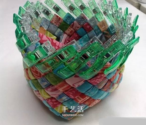布條編織收納籃圖解 舊衣服編織收納筐步驟 -  itrip.net.cn