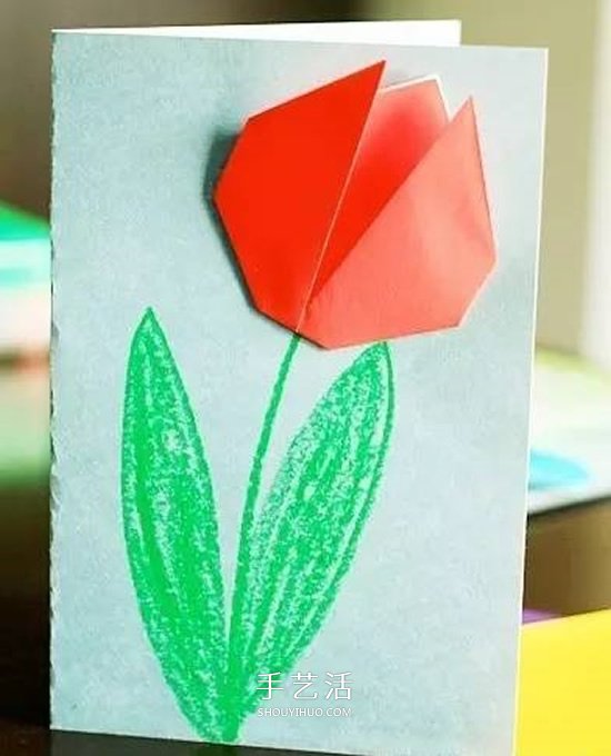 簡單折紙康乃馨 手工做一張漂亮的母親節(jié)賀卡 -  itrip.net.cn