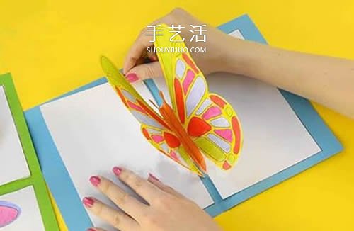 蝴蝶賀卡的制作方法 立體蝴蝶賀卡怎么做圖解 -  itrip.net.cn