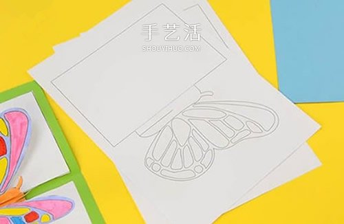 蝴蝶賀卡的制作方法 立體蝴蝶賀卡怎么做圖解 -  itrip.net.cn