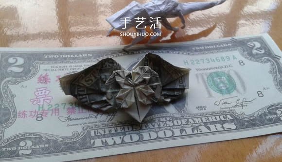 花心天使心的折法圖解 好看美元折紙愛心教程 -  itrip.net.cn
