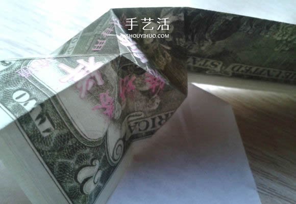花心天使心的折法圖解 好看美元折紙愛心教程 -  itrip.net.cn