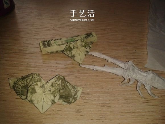 花心天使心的折法圖解 好看美元折紙愛心教程 -  itrip.net.cn