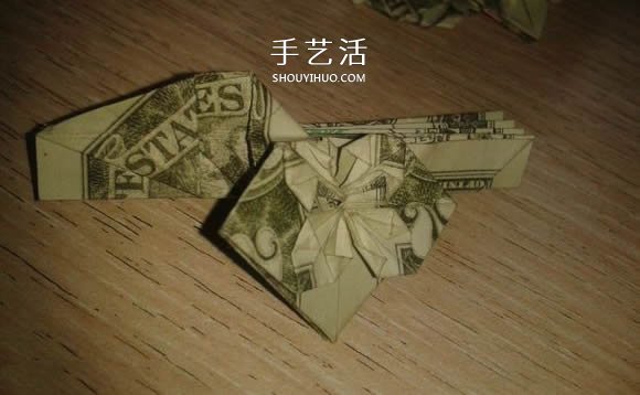 花心天使心的折法圖解 好看美元折紙愛心教程 -  itrip.net.cn
