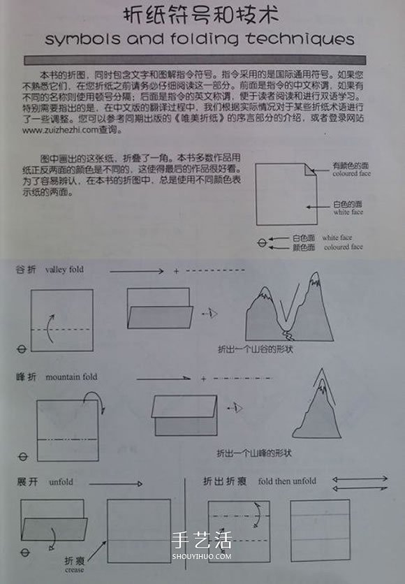 新手折紙入門：折紙符號(hào)及基本折法圖解大全 -  itrip.net.cn