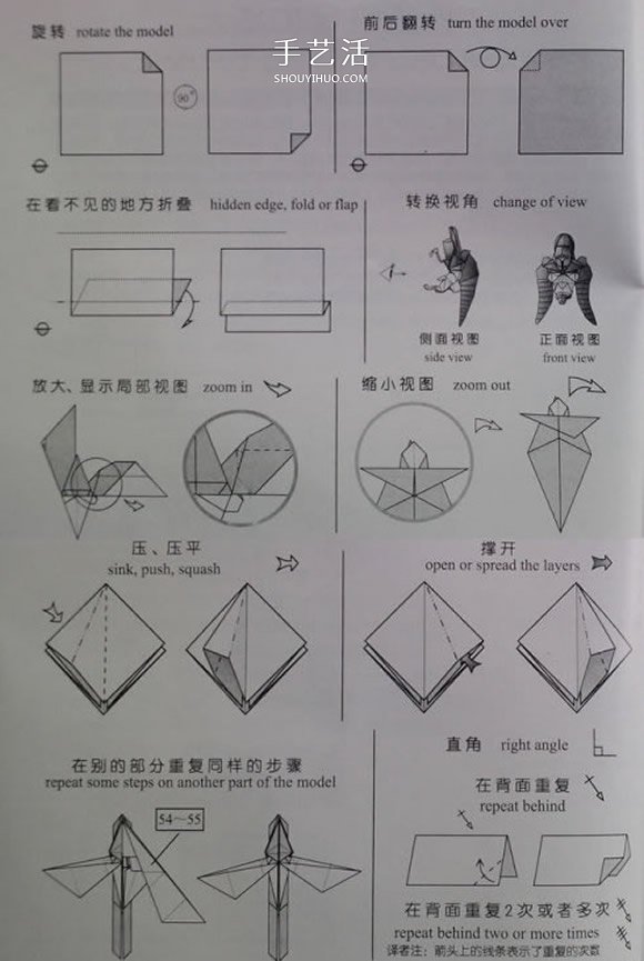 新手折紙入門：折紙符號(hào)及基本折法圖解大全 -  itrip.net.cn