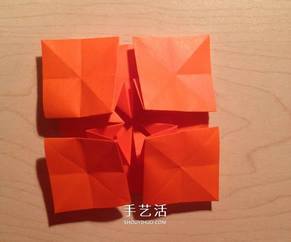 立體組合刺球的折法 帶刺花球的折紙圖解 -  itrip.net.cn