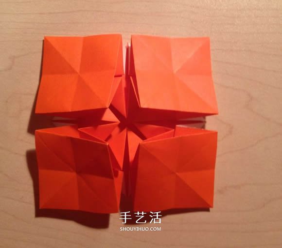 立體組合刺球的折法 帶刺花球的折紙圖解 -  itrip.net.cn
