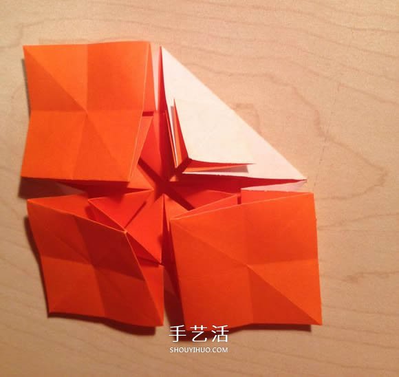 立體組合刺球的折法 帶刺花球的折紙圖解 -  itrip.net.cn