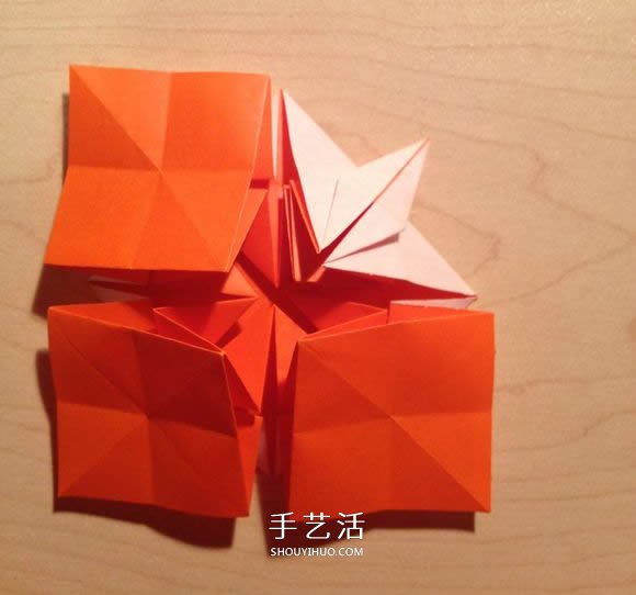 立體組合刺球的折法 帶刺花球的折紙圖解 -  itrip.net.cn