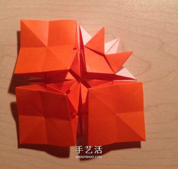 立體組合刺球的折法 帶刺花球的折紙圖解 -  itrip.net.cn