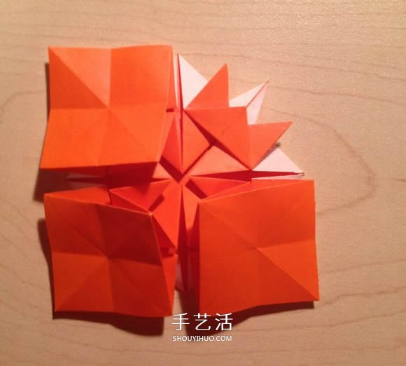 立體組合刺球的折法 帶刺花球的折紙圖解 -  itrip.net.cn