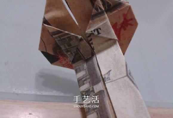 惡魔心的折法圖解教程 像眼鏡蛇的惡魔心折紙 -  itrip.net.cn