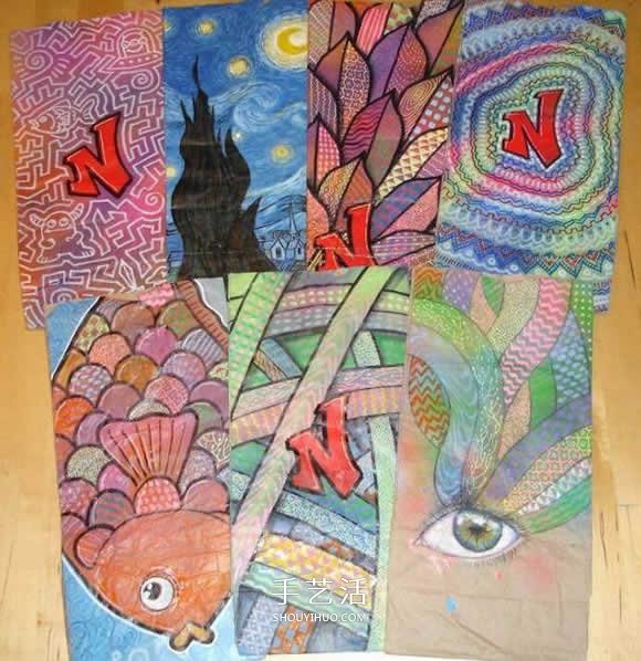為了幫內(nèi)向的兒子 爸爸手繪550個愛心午餐袋 -  itrip.net.cn